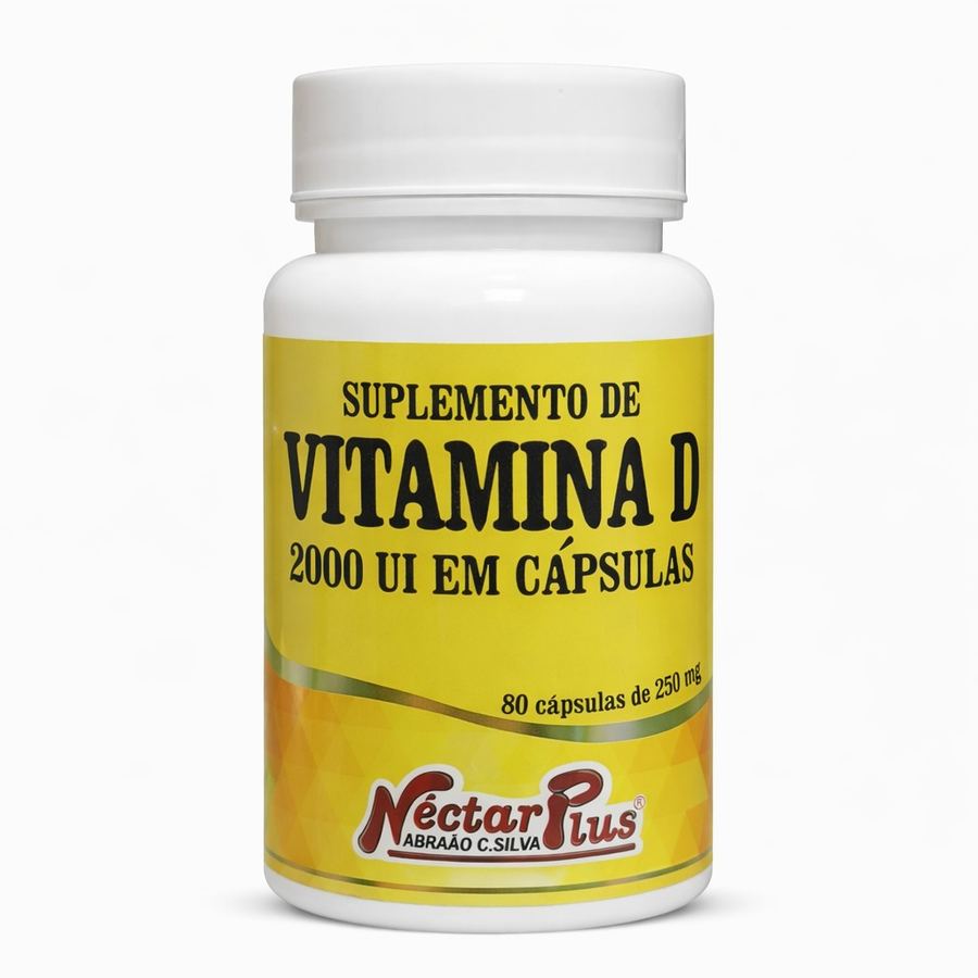 Vitamina D (2000 UI) – 80 Cápsulas (250mg)