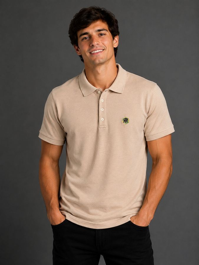 Camisa polo Tanker Areia